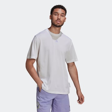 T-Shirt fonctionnel ADIDAS SPORTSWEAR en blanc : devant