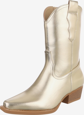 Ital-Design Cowboystiefel in Gold: Vorderseite