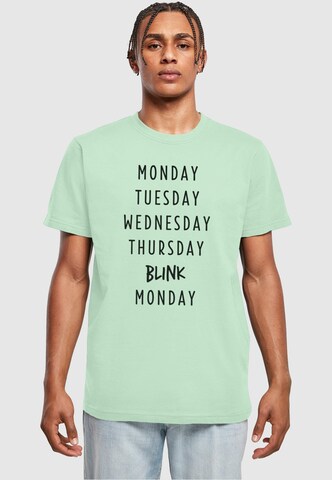 T-Shirt 'Blink' Mister Tee en vert : devant