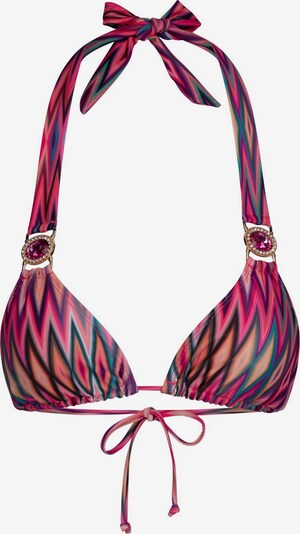 Moda Minx Bikini Top 'Chic in Chevron Triangle Top' in pinkmeliert, Produktansicht