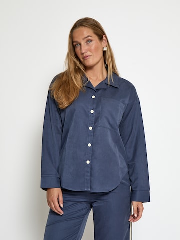 DESIRES Shirts 'Karen' i blå: forside