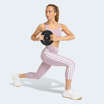 ADIDAS PERFORMANCE Skinny Workout Pants 'Optime Essentials' in Pink
