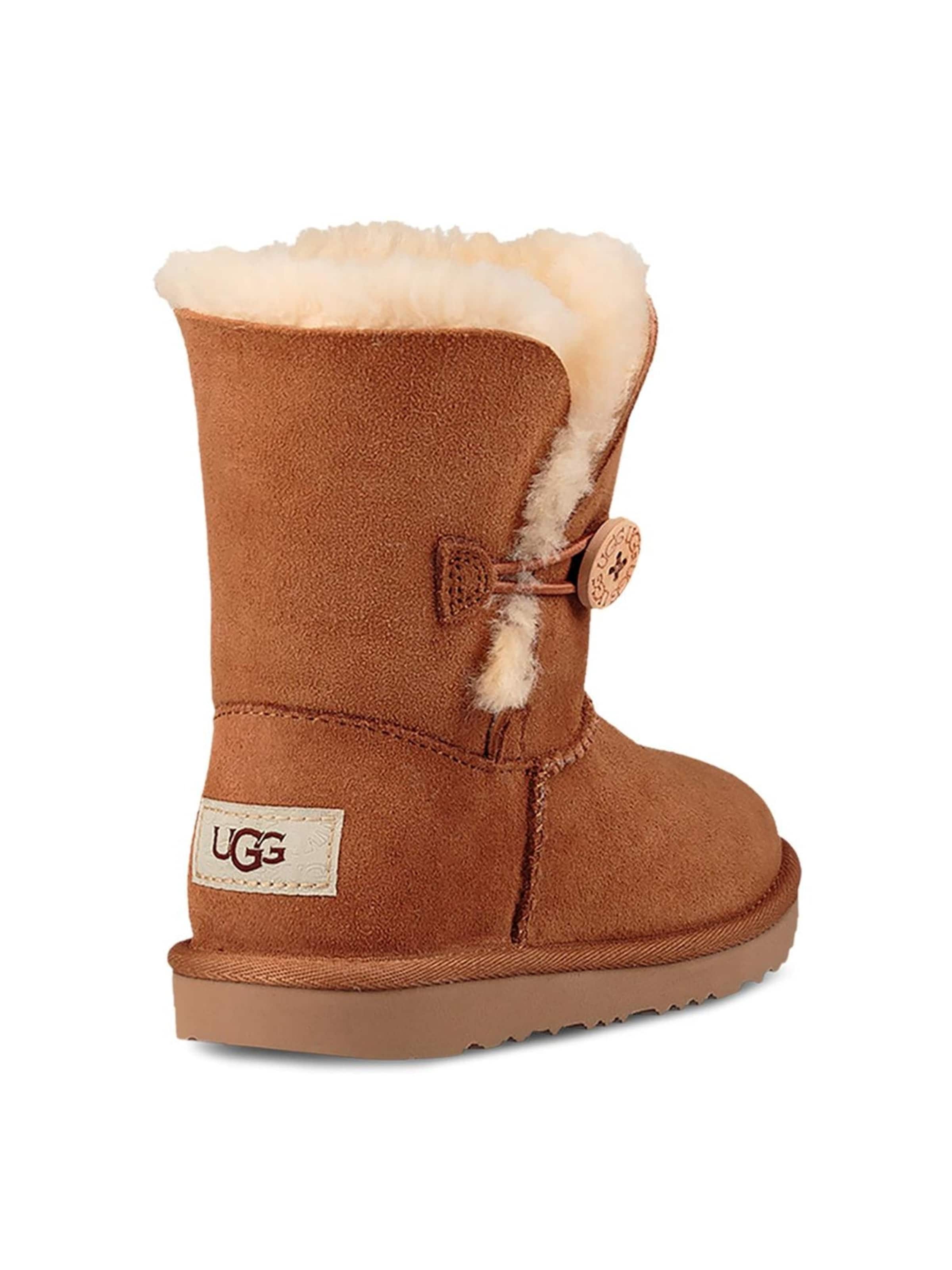 UGG Boot 'Kids Bailey Button Chestnut II Boots' in Brown