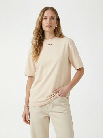 KAVAZI Футболка в Бежевый: спереди