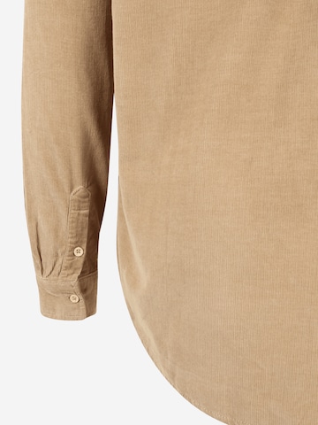 Urban Classics Regular fit Button Up Shirt in Beige