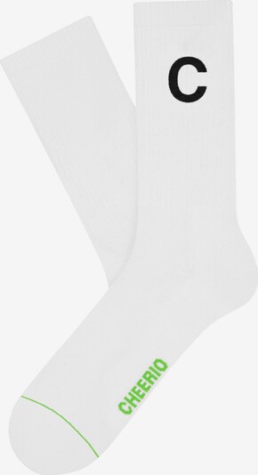 CHEERIO* Socks 'ALPHABEST C' in White, Item view