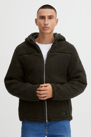 !Solid Fleece jas in Zwart: voorkant