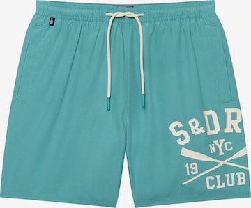Shorts de bain Superdry & Co en vert : devant
