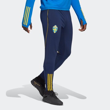 Skinny Pantaloni sportivi 'Tiro 23' di ADIDAS PERFORMANCE in blu