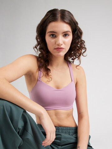 NIKE Bustier Sportmelltartók - lila: elől