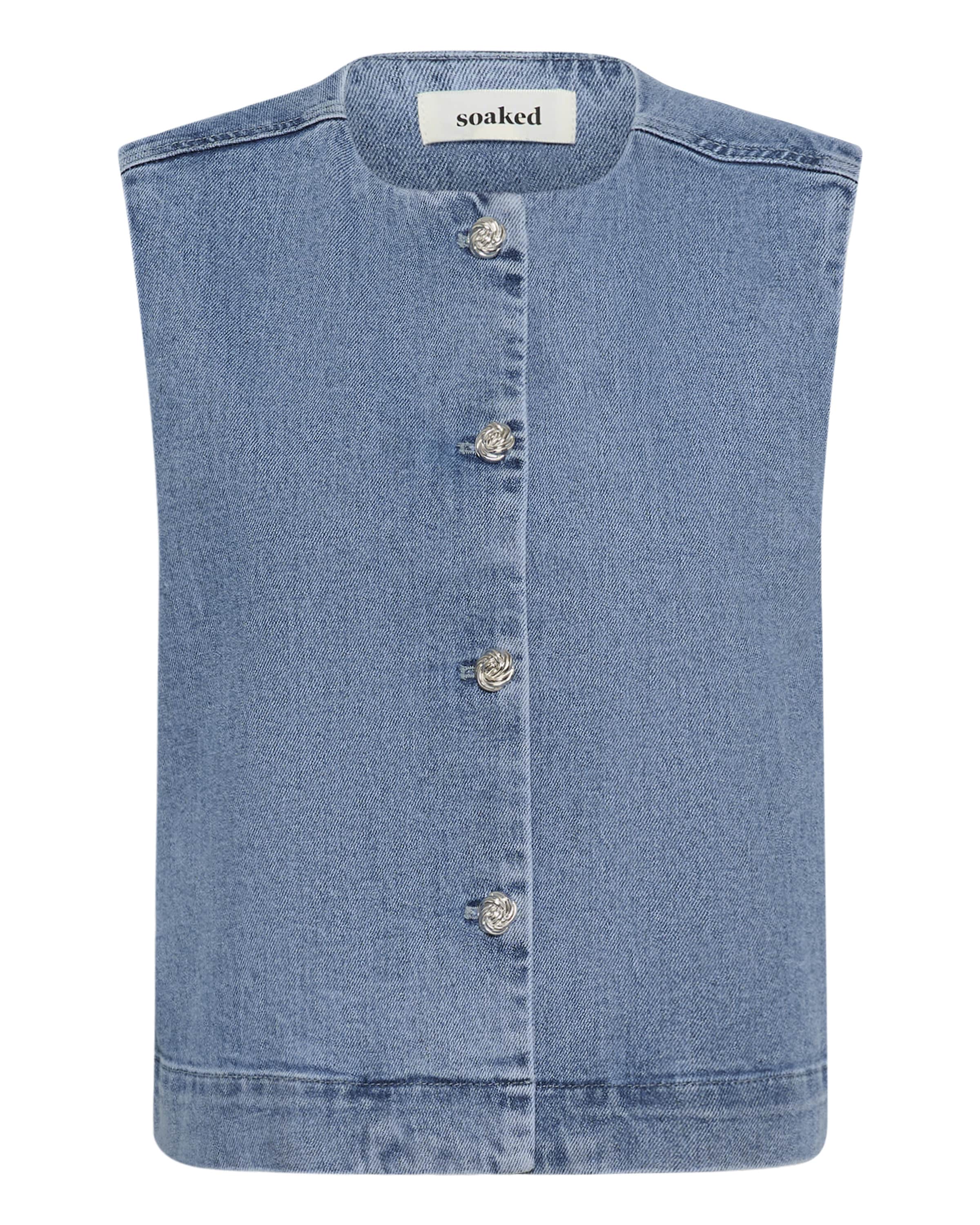 SOAKED IN LUXURY Vest 'SLRinatina' in Blue: front