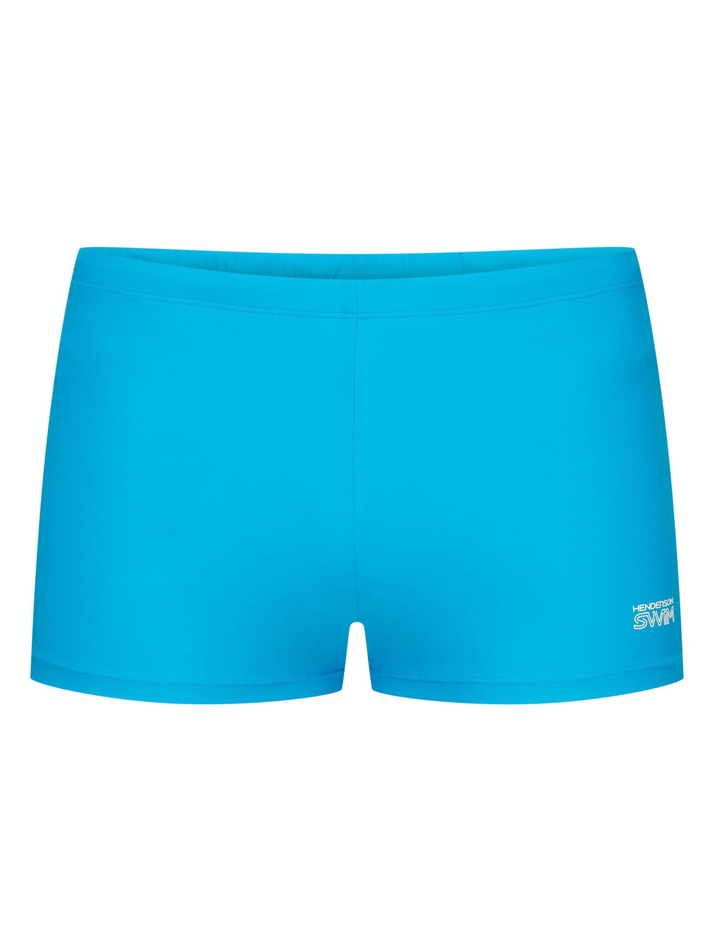 Henderson Board Shorts 'Leichte Badeboxer aus elastischem Polyamid Mix mit Innenslip Rock' in Blue: front