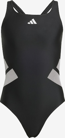 ADIDAS PERFORMANCE Urheilullinen uima-asu värissä musta: etupuoli