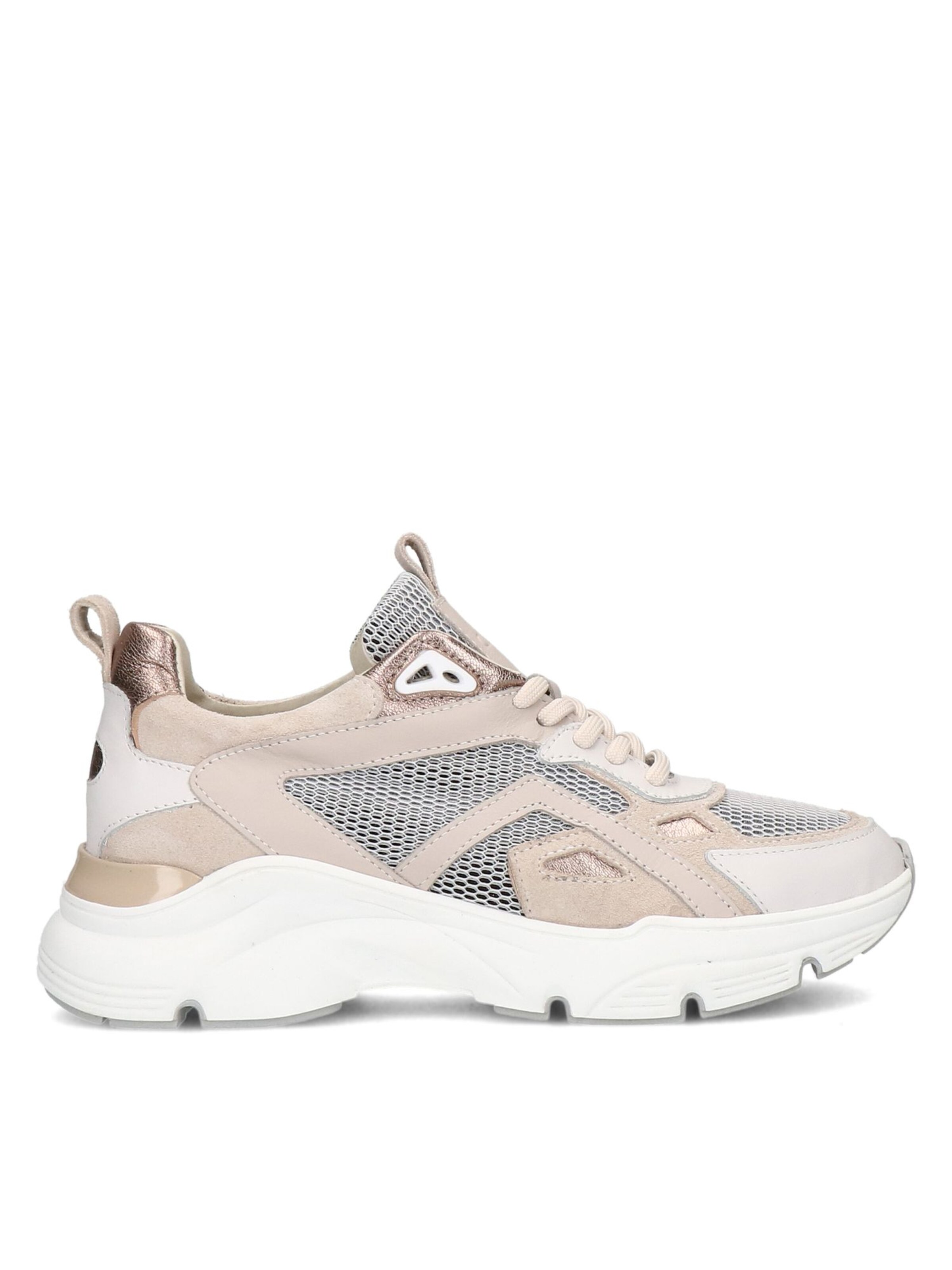 MANFIELD Sneakers laag 'Flache' in Beige