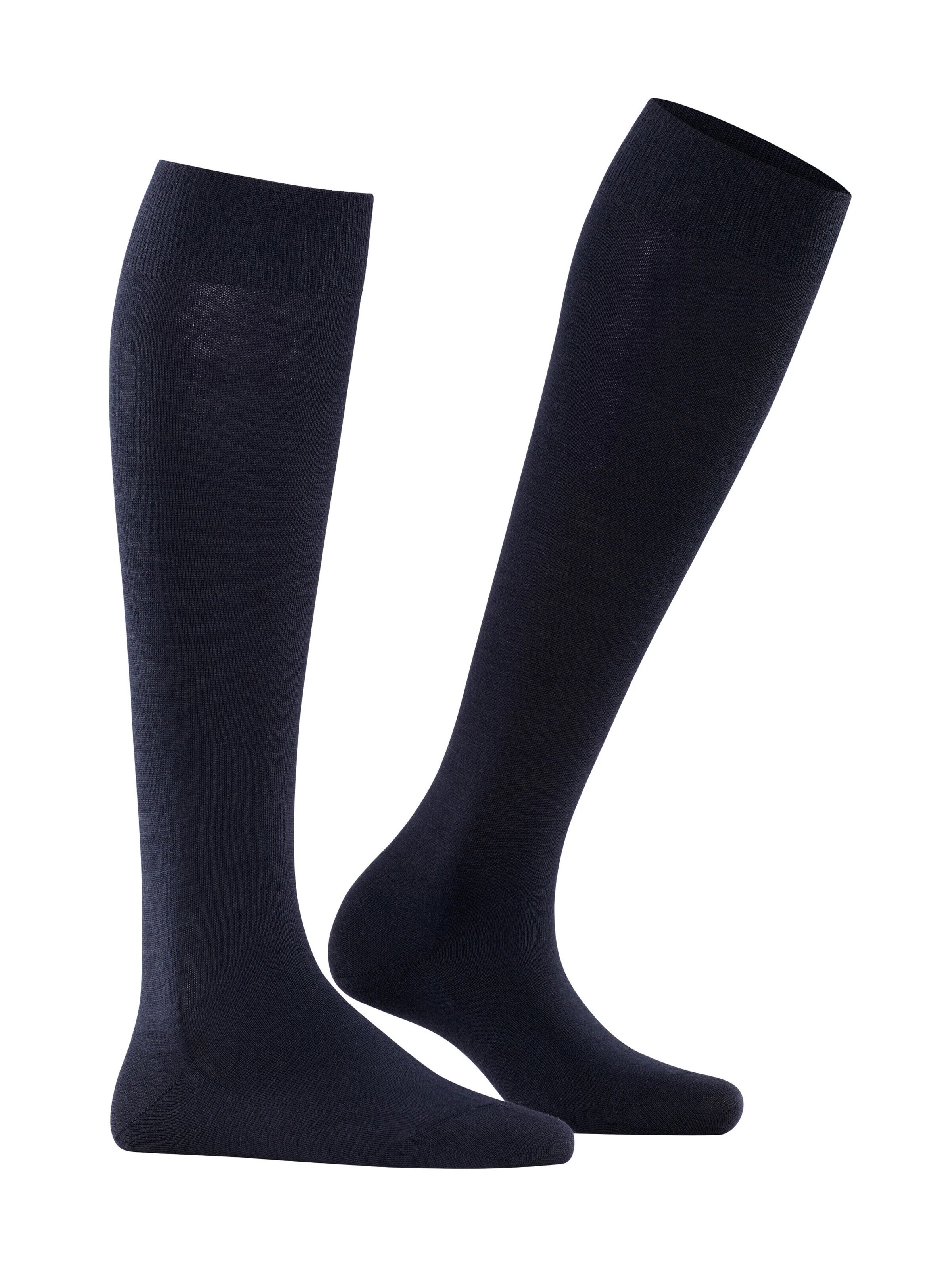 FALKE Knee High Socks 'Softmerino' in Blue