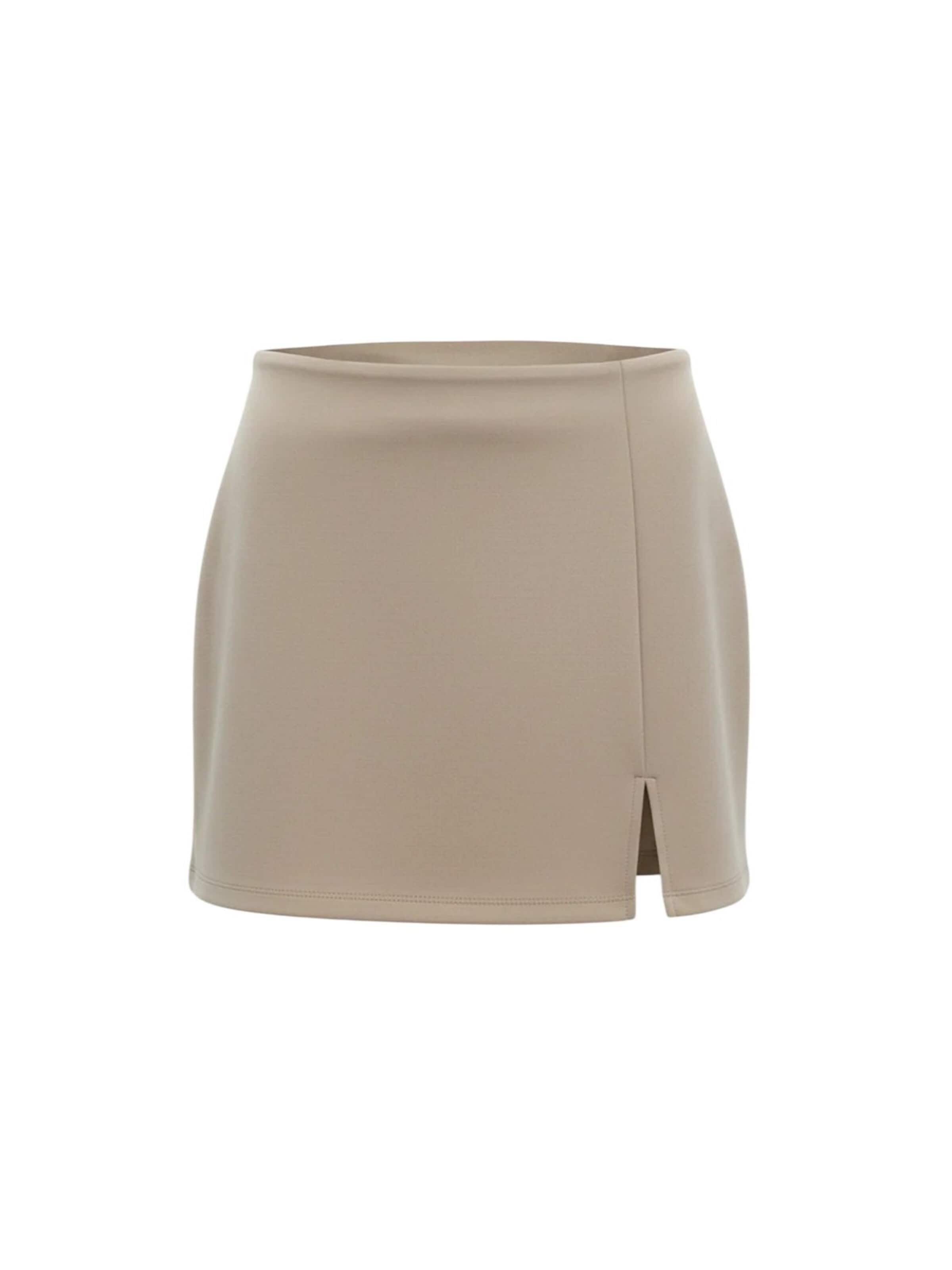 Alexa Dash Rok in Beige: voorkant