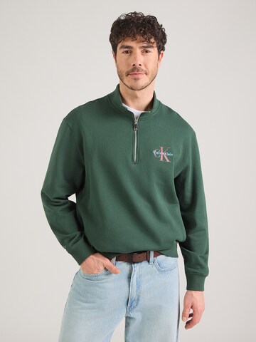 Felpa 'Terry' di Calvin Klein Jeans in verde: frontale