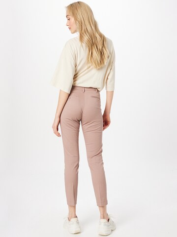 Coupe slim Pantalon à plis Sisley en rose