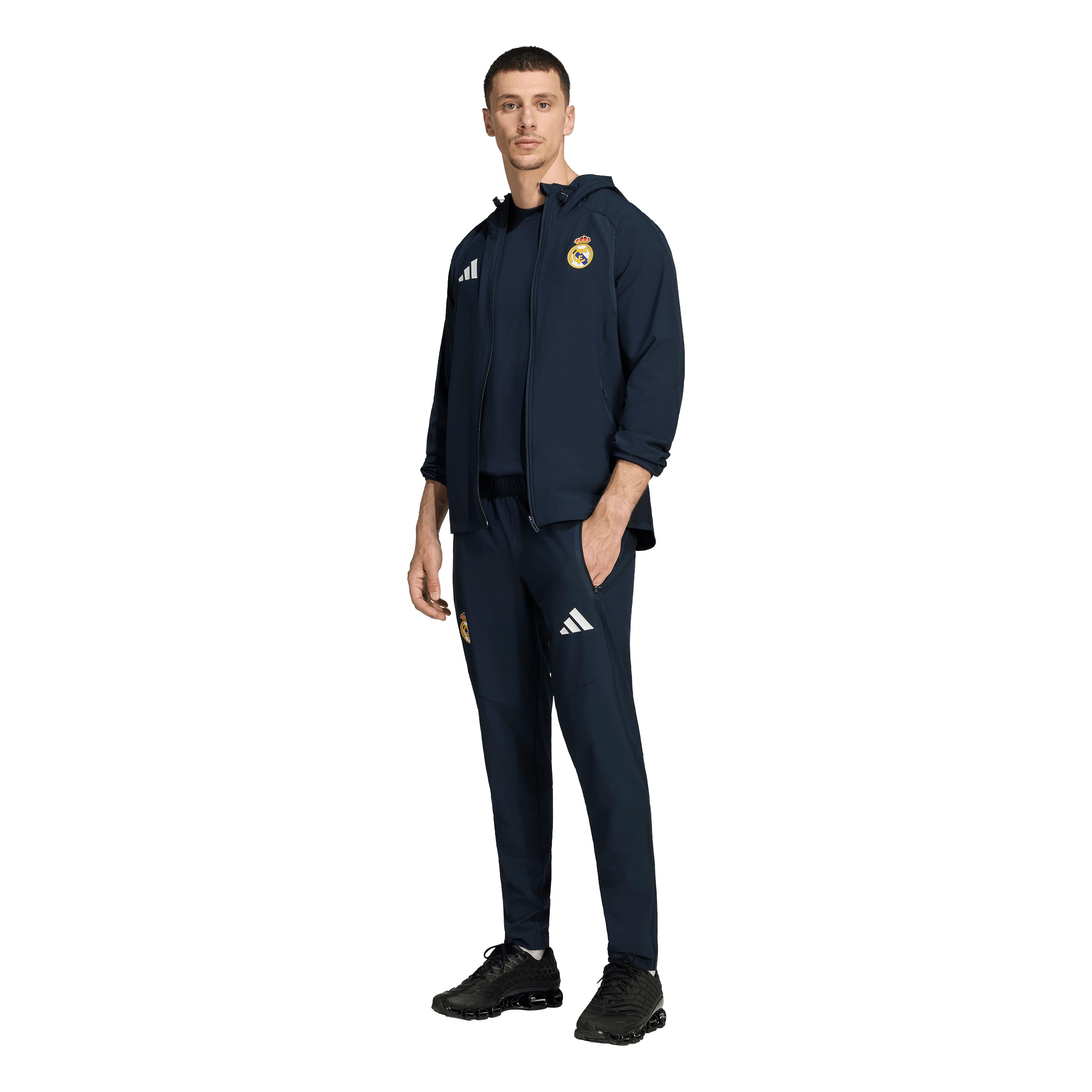 ADIDAS PERFORMANCE Træningsjakke 'Real Madrid Tiro Travel' i blå