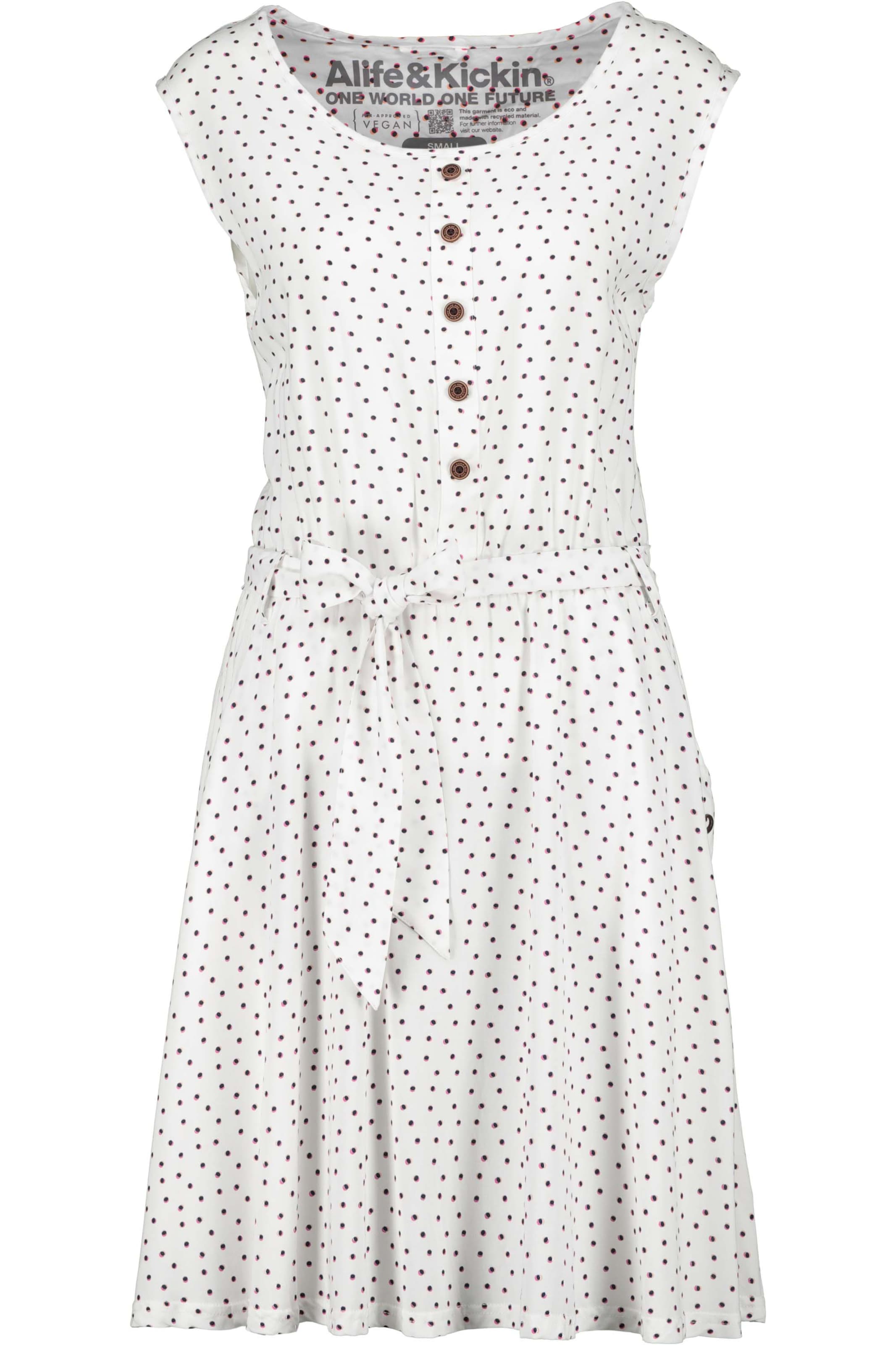 alife & kickin Kleid 'ScarlettAK' in rosa / schwarz / weiß, Produktansicht
