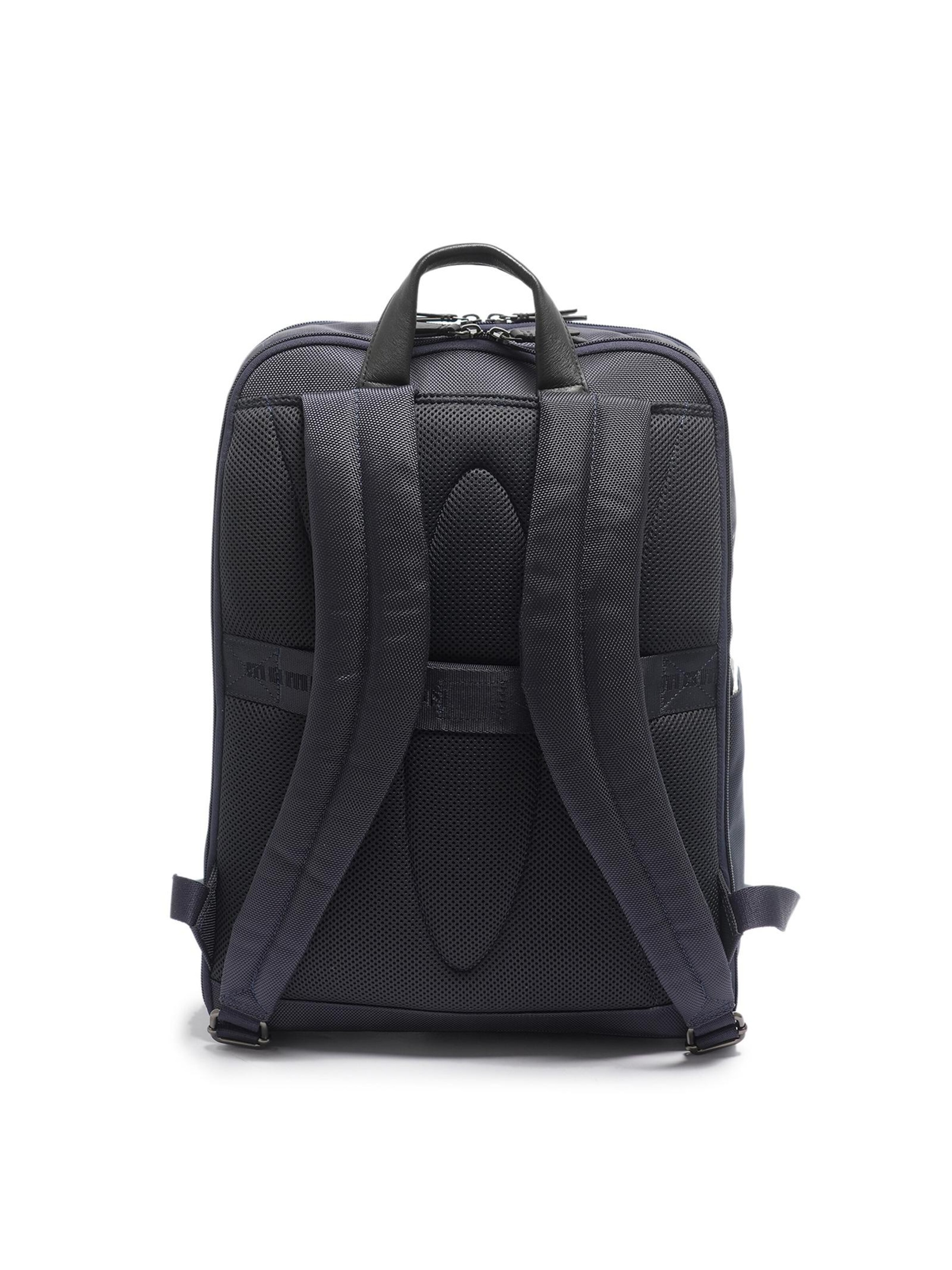 Zaino 'Zaino Momo Design Uomo Ecopelle - Chiusura Zip Tasche Organizzate' di Momo Design in blu