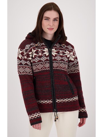 deproc Fleece Jacket 'ANNAPURNA' in Red: front