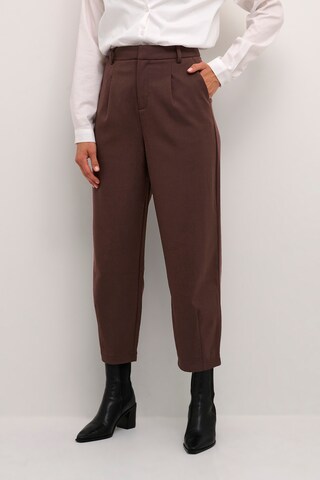 Kaffe Tapered Broek 'Merle' in Bruin: voorkant