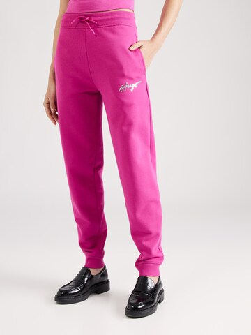 Effilé Pantalon 'Easy' HUGO en rose : devant