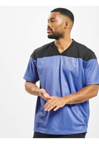 T-Shirt DEF en bleu : devant