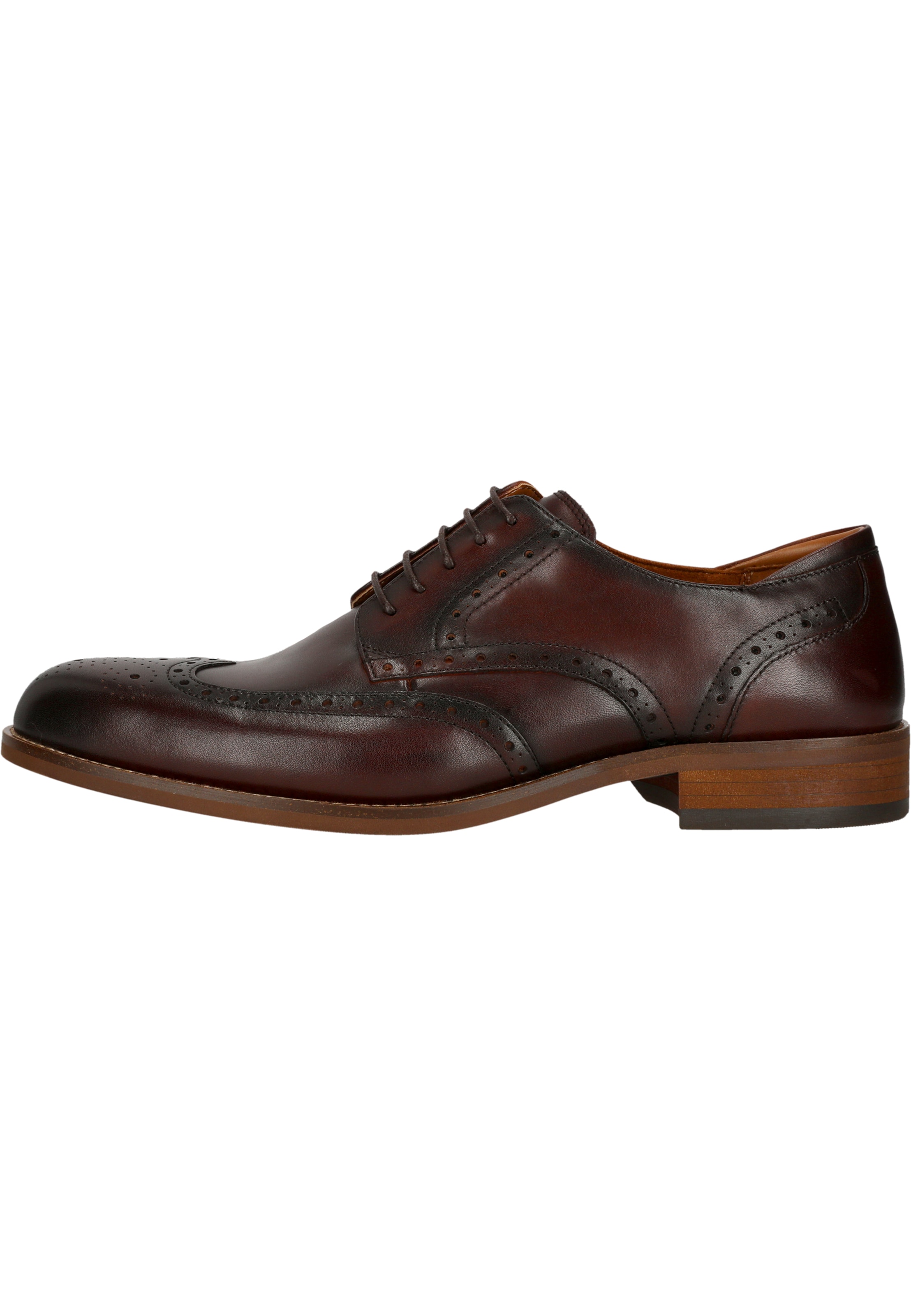 CLARKS Schnürschuhe 'CraftRemi Tip' in Braun