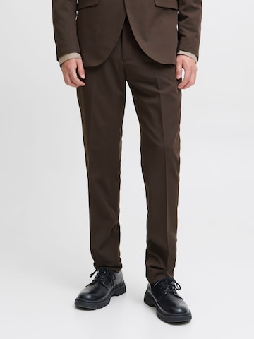 Coupe slim Pantalon à plis 'JPRFranco' JACK & JONES en marron : devant