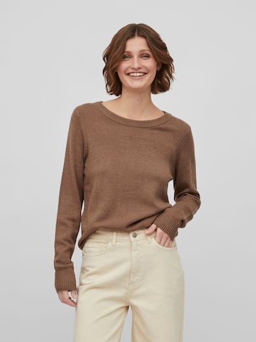 VILA Sweater in Brown: front