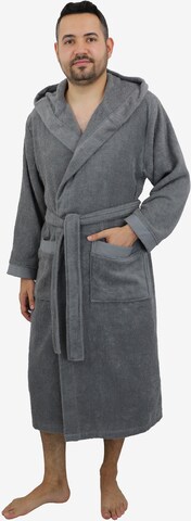 Leonique Long Bathrobe in Grey