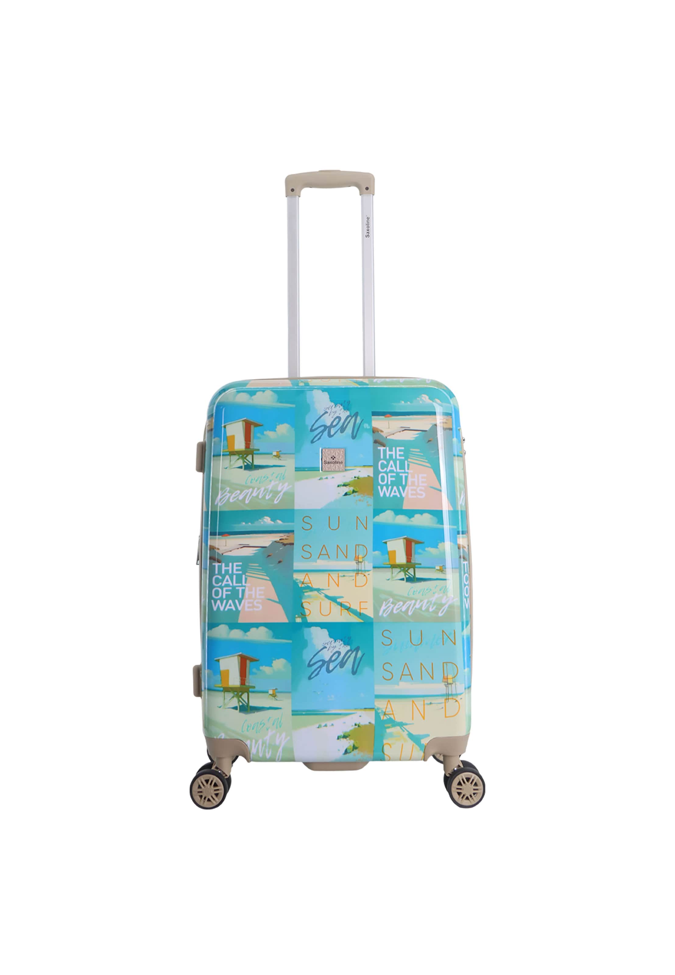 Saxoline Suitcase 'Coastal Beauty' in Mixed colors: front