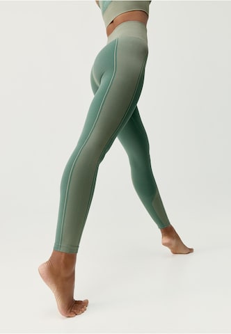 Skinny Leggings 'Buddha' Born en vert