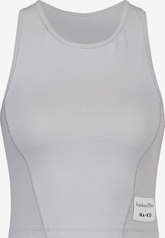 hunkemöller x NA-KD - Camiseta para dormir 'Avia' en gris: frente