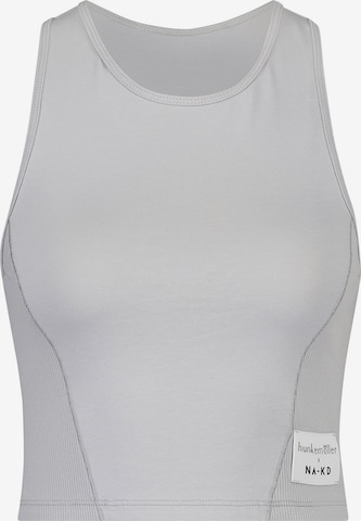 hunkemöller x NA-KD Pajama Shirt 'Avia' in Grey: front
