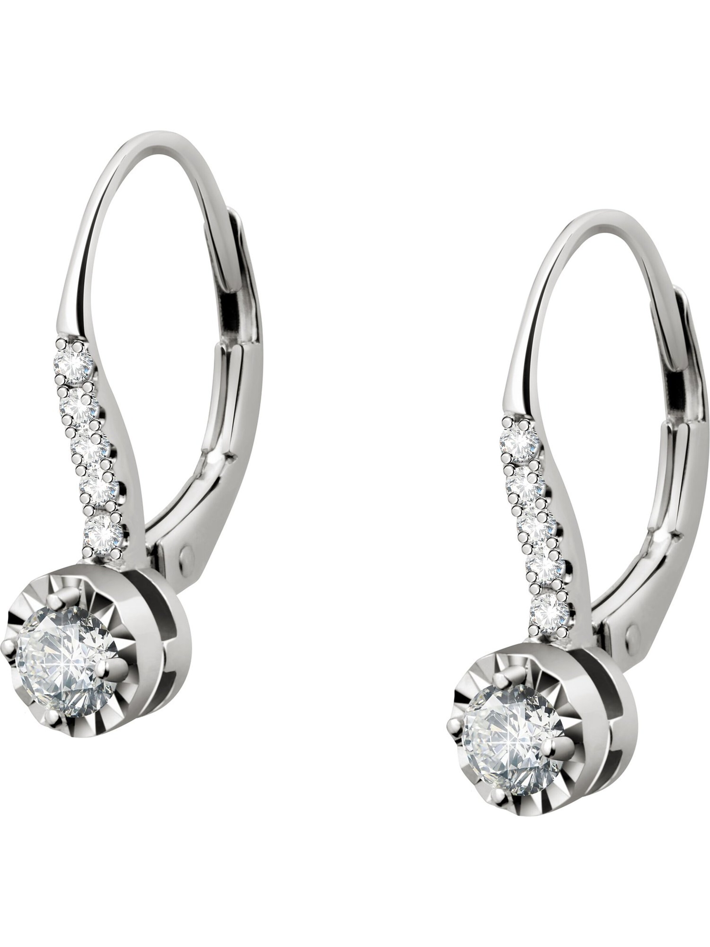 CHRIST Earrings in Silver / Transparent, Item view