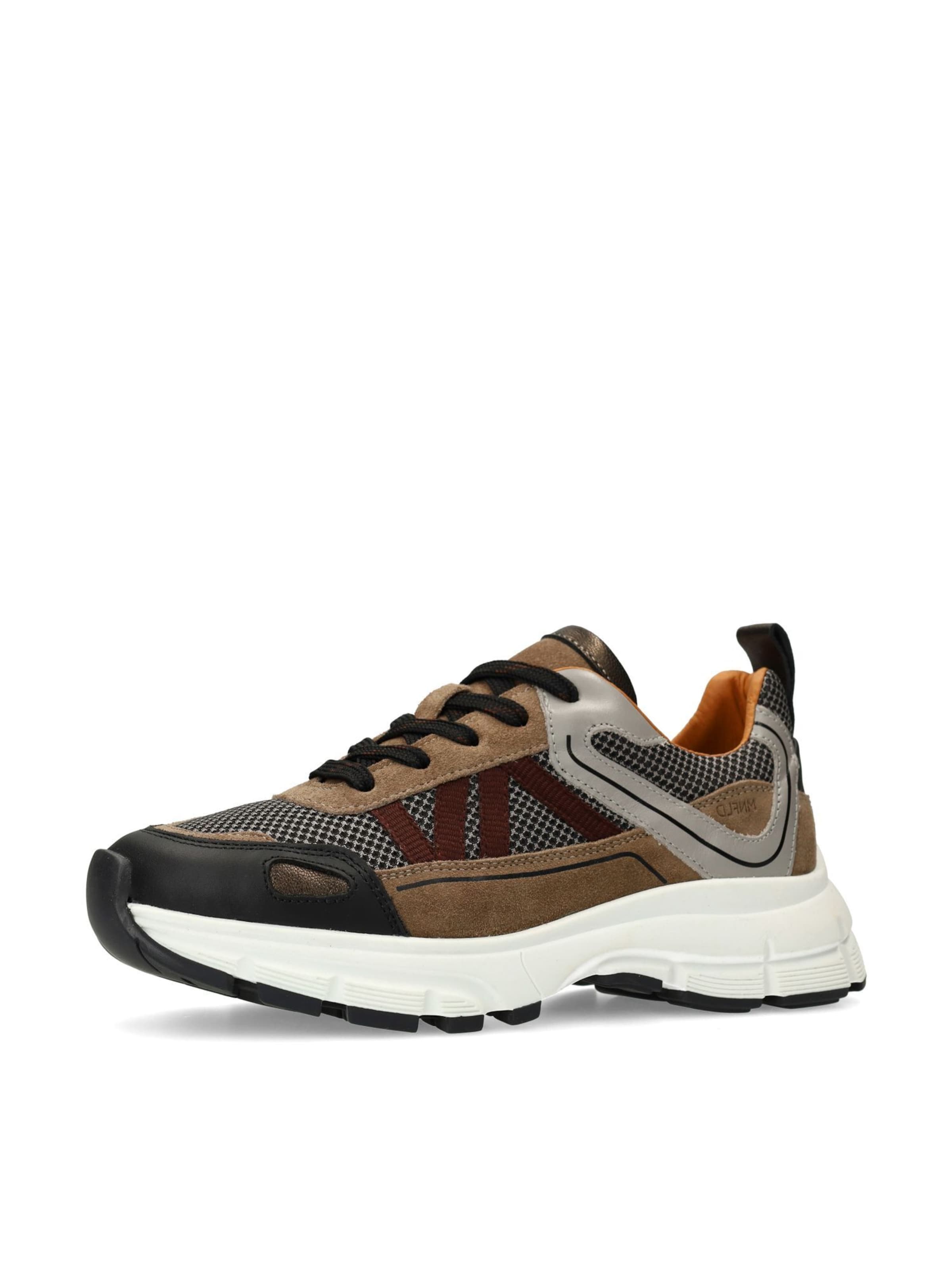 MANFIELD Sneaker in braun / bordeaux / schwarz, Produktansicht