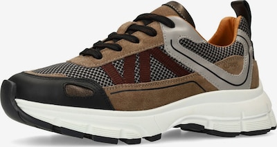 MANFIELD Sneaker in braun / bordeaux / schwarz, Produktansicht