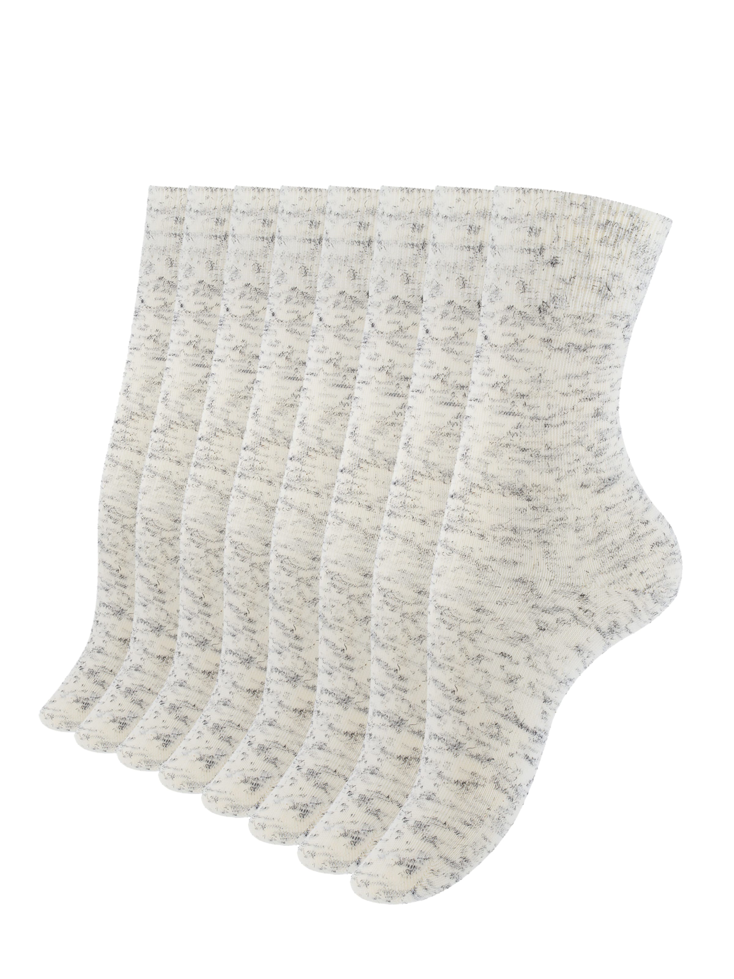 Cotton Prime Socks in Beige: front