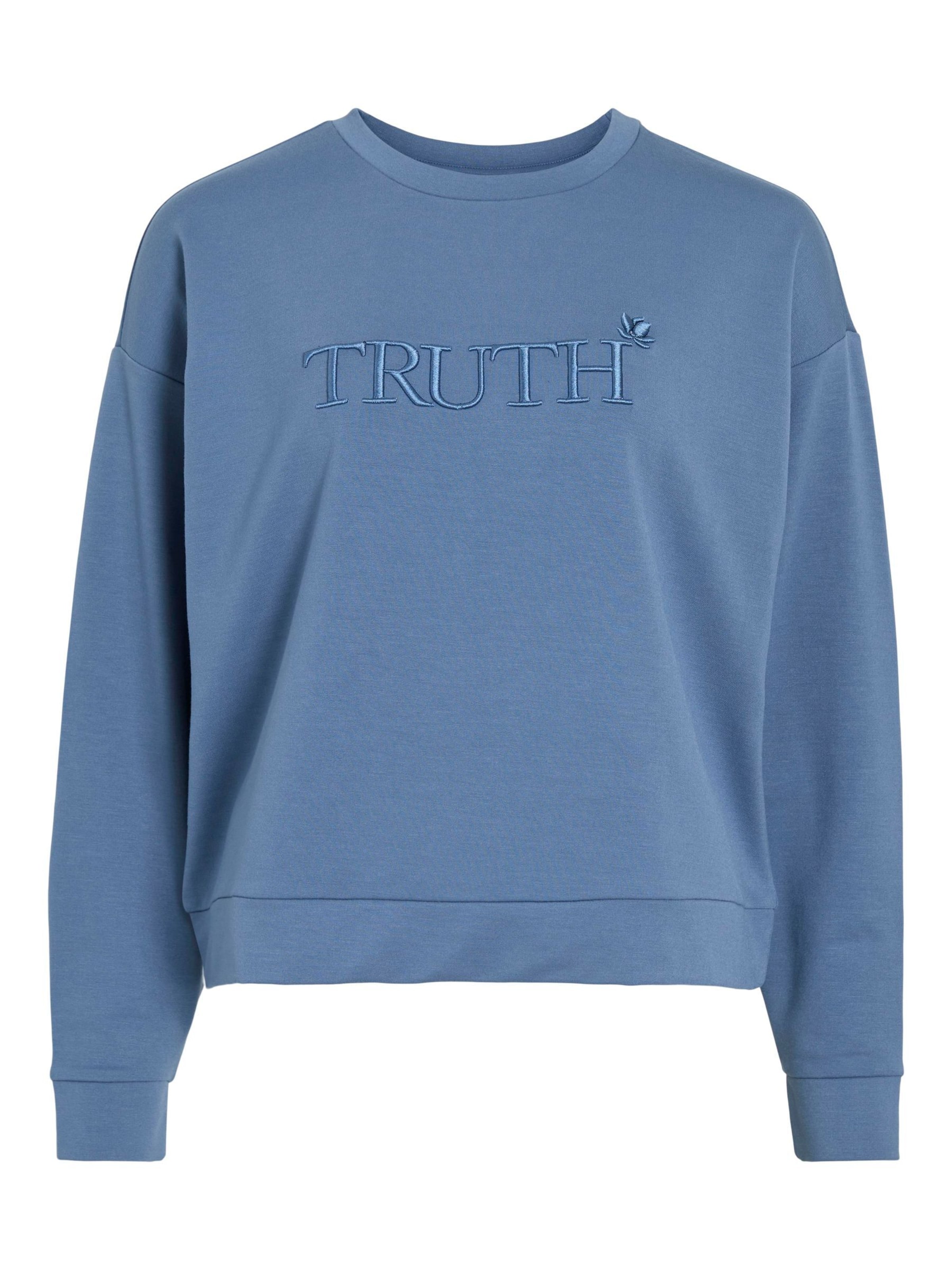 VILA Sweatshirt 'VIElsk' i blå: forside