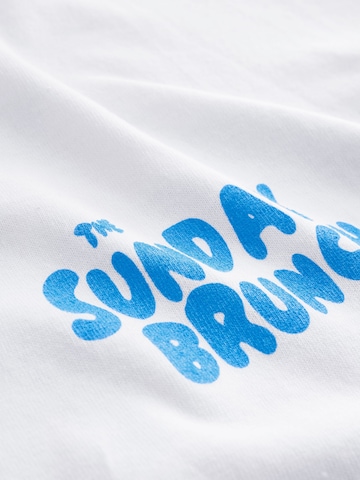 Next Pajama shirt in White