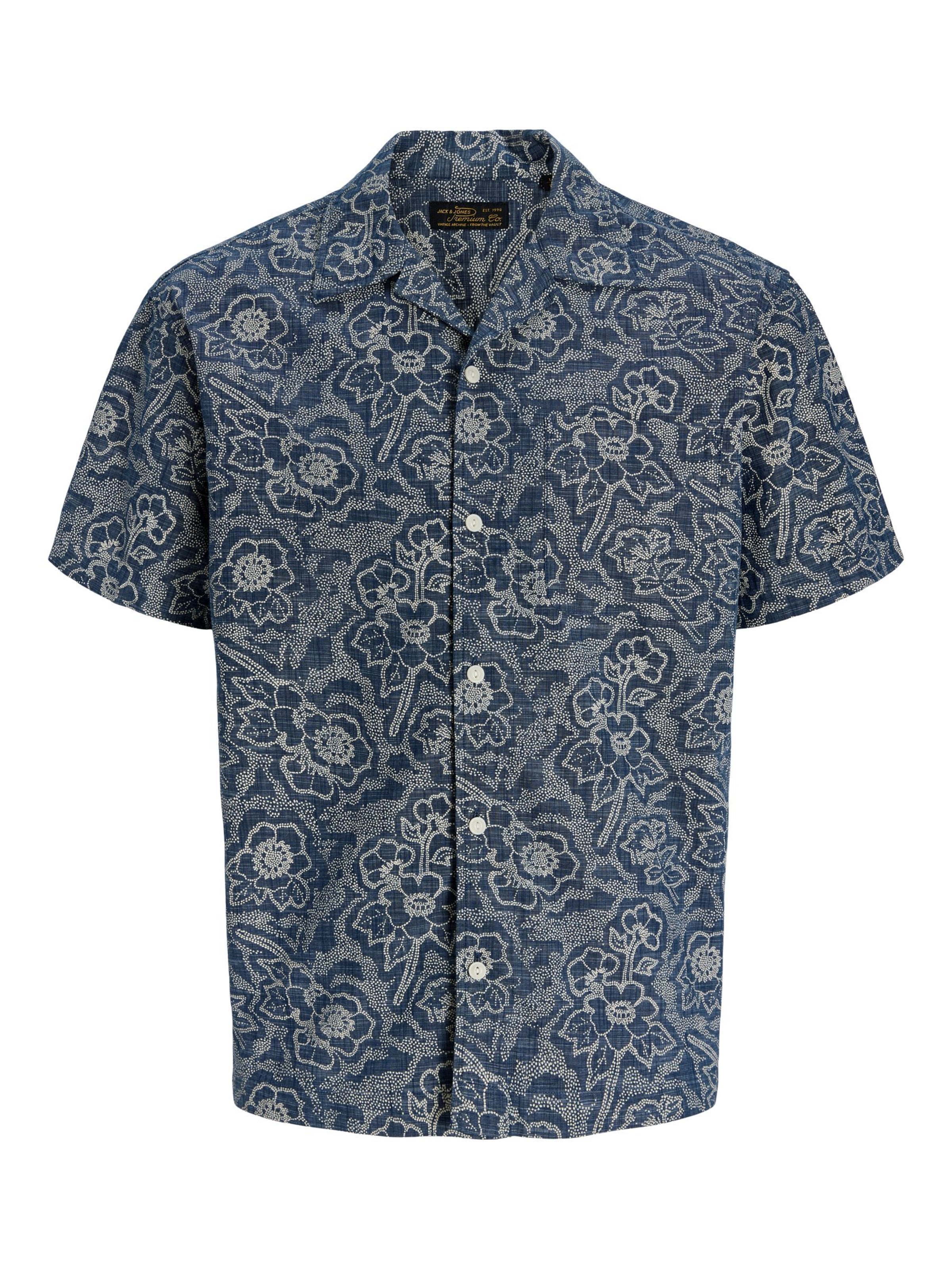 Regular fit Camicia di JACK & JONES in blu: frontale