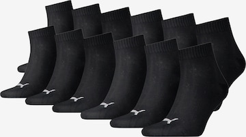 Chaussettes PUMA en noir : devant