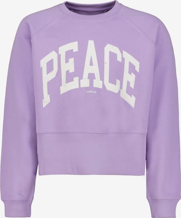 GARCIA Sweatshirt in Lila: voorkant