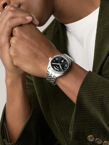 FOSSIL Analoog horloge 'CAMPBELL' in Zilver