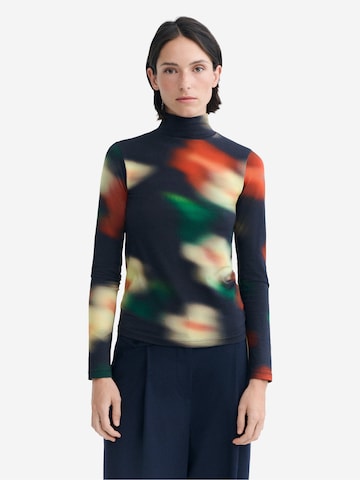 Thinking MU Shirt 'Ellen' in Blau: Vorderseite