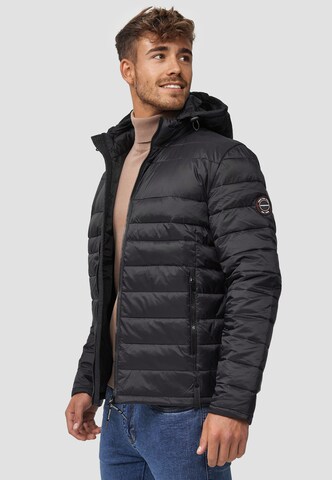 INDICODE JEANS Winterjas 'Hampshire' in Zwart
