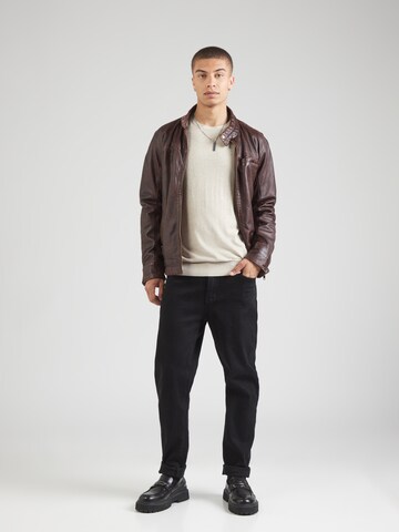 JACK & JONES Sweater 'JJEmil' in Beige